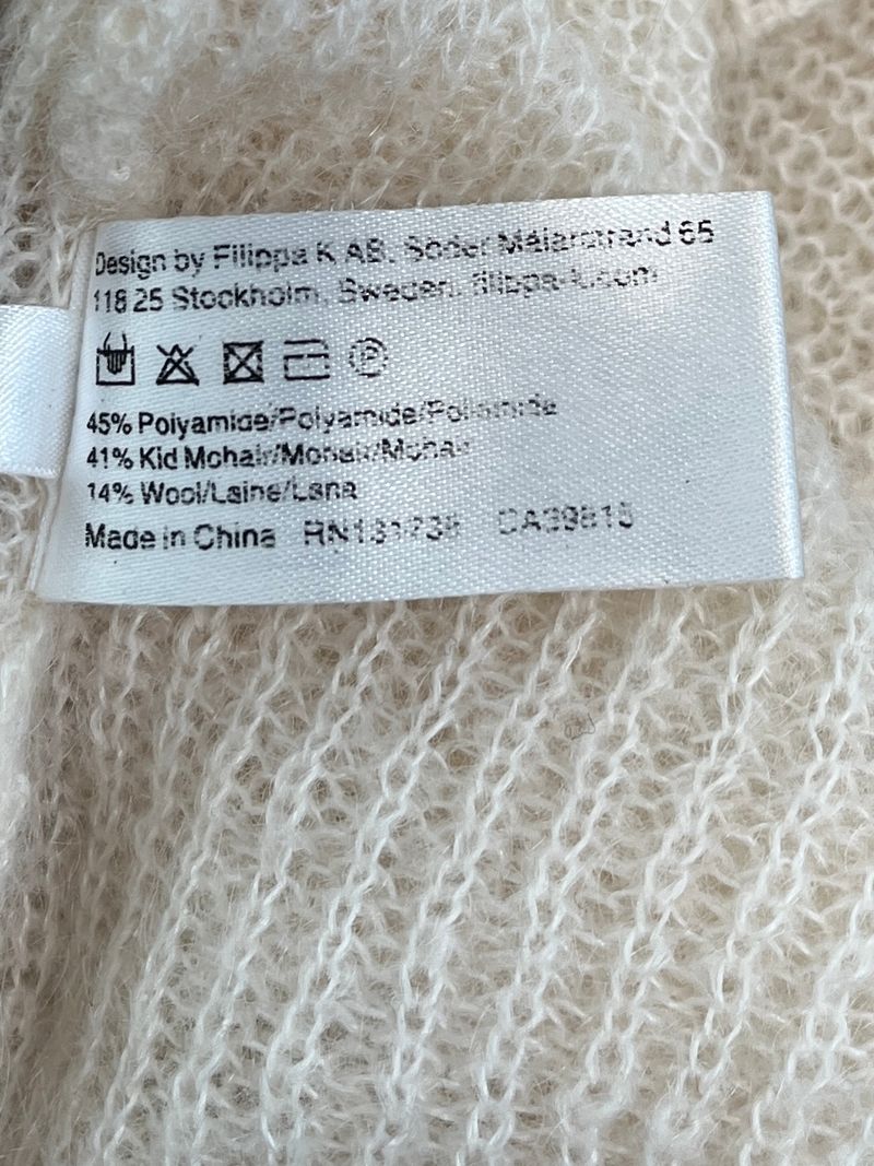 Cream Mohair Knitwear