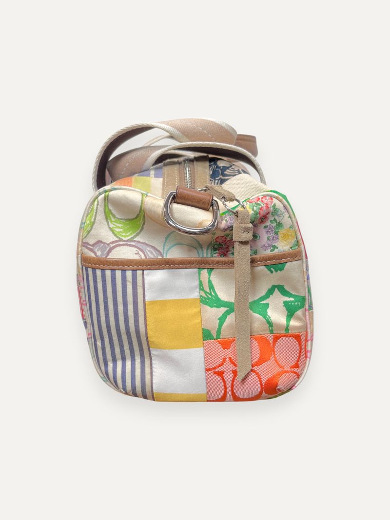 Patchwork Mini Boston in Nylon Leather