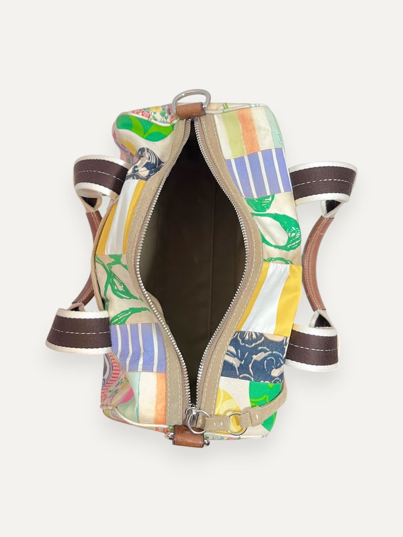 Patchwork Mini Boston in Nylon Leather