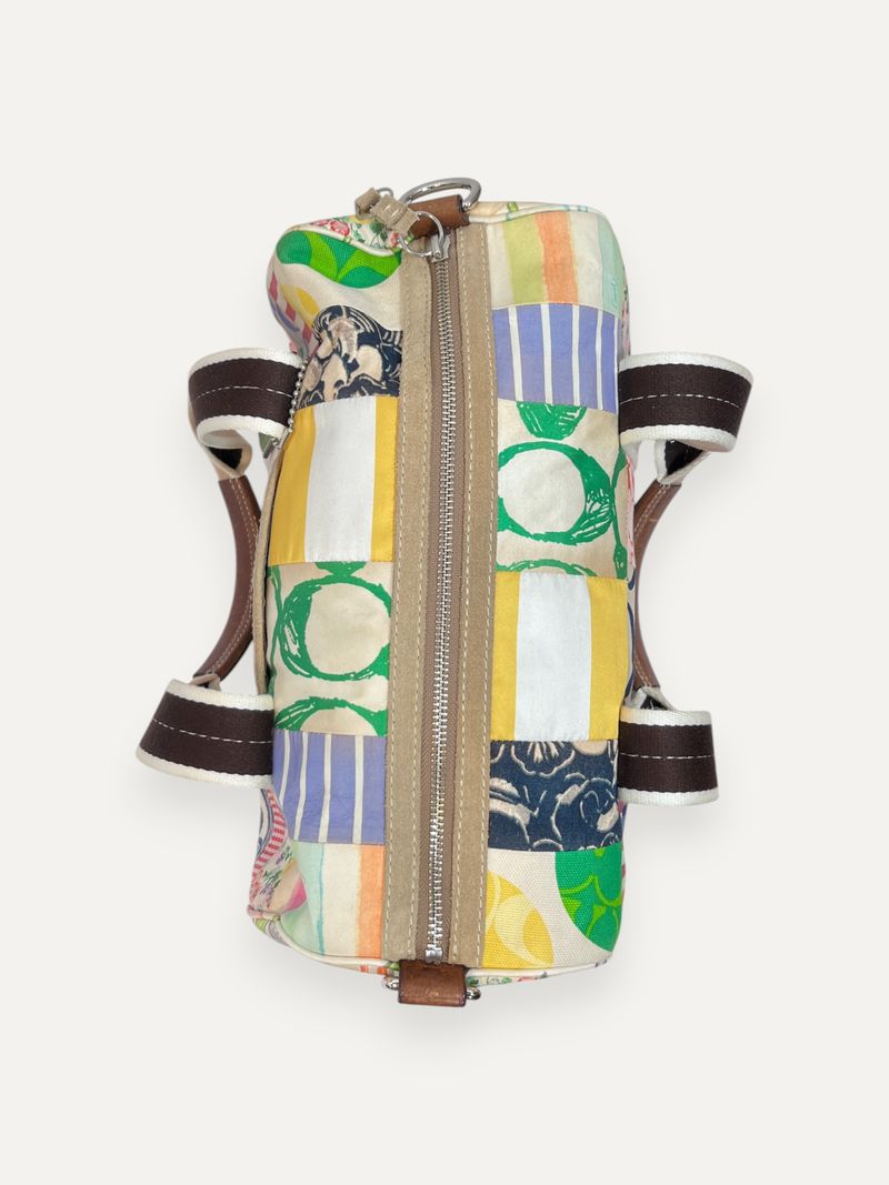 Patchwork Mini Boston in Nylon Leather