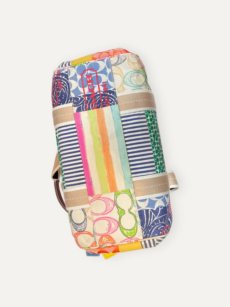 Patchwork Mini Boston in Nylon Leather