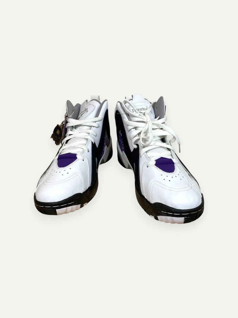 White & Black High Top Sneaker