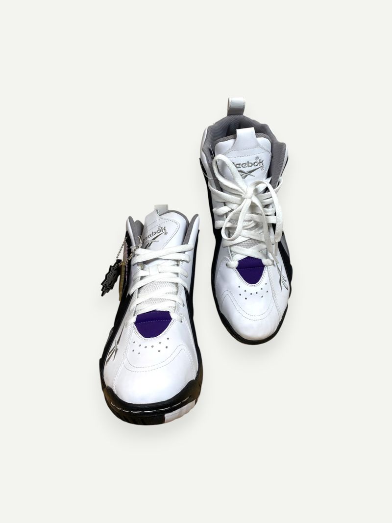 White & Black High Top Sneaker