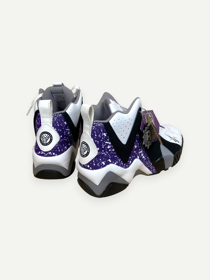 White & Black High Top Sneaker