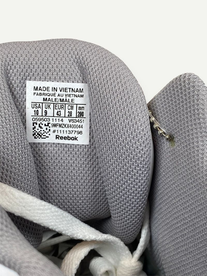 White & Black High Top Sneaker