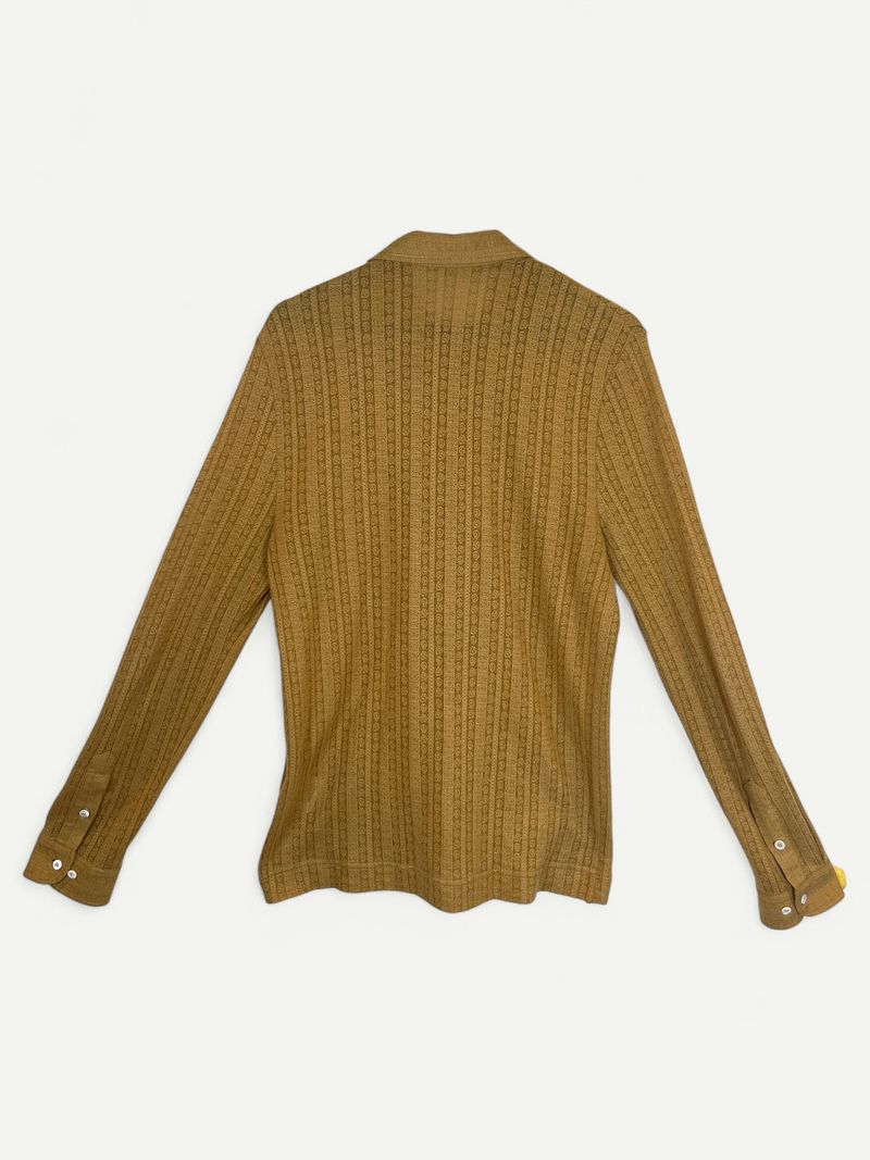 Long Sleeve Caramel Cotton Shirt