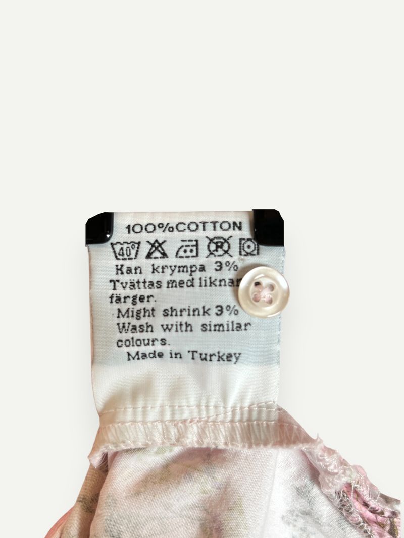 Pink Floral Cotton Blouse