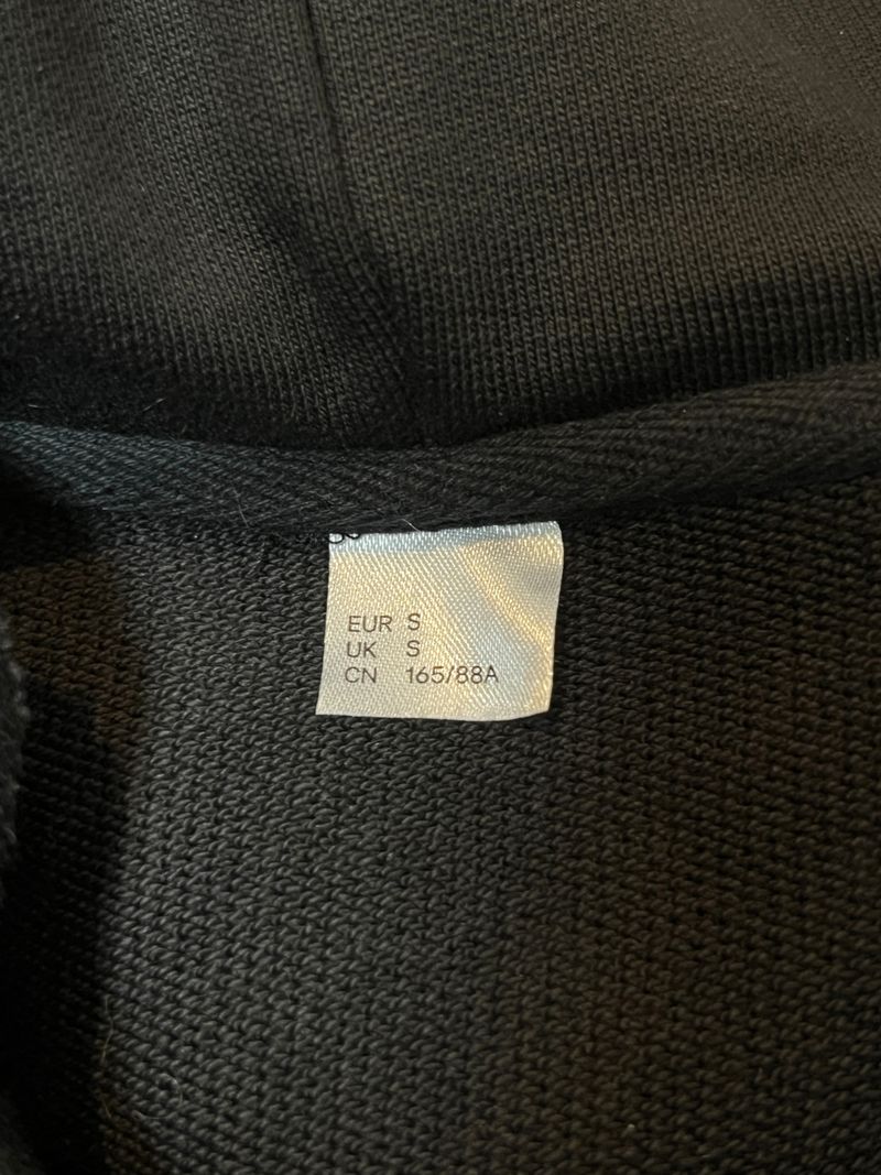 Rhinestone Embellished Black Hoodie