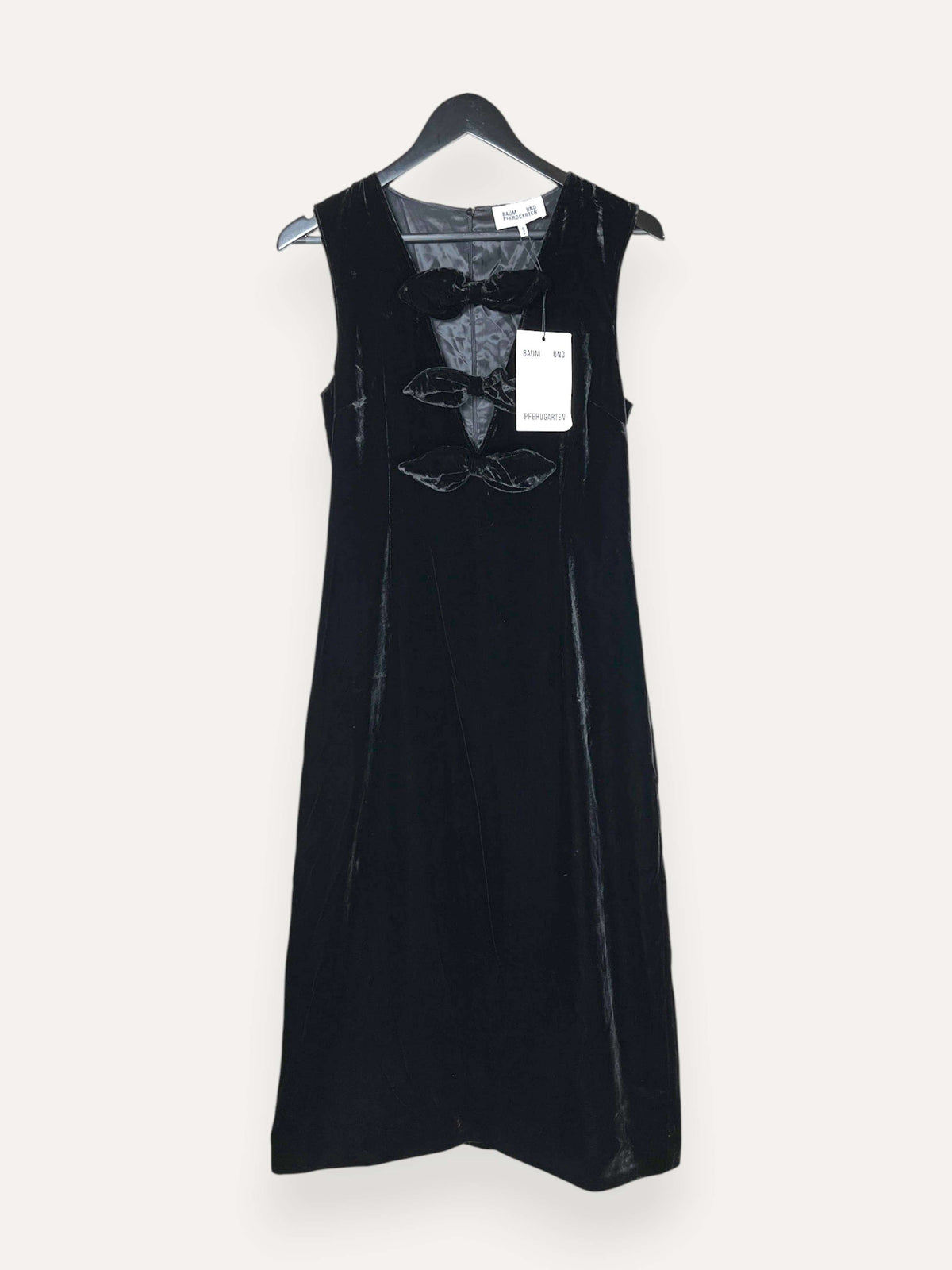 Ajka Cut Out Black Midi Dress
