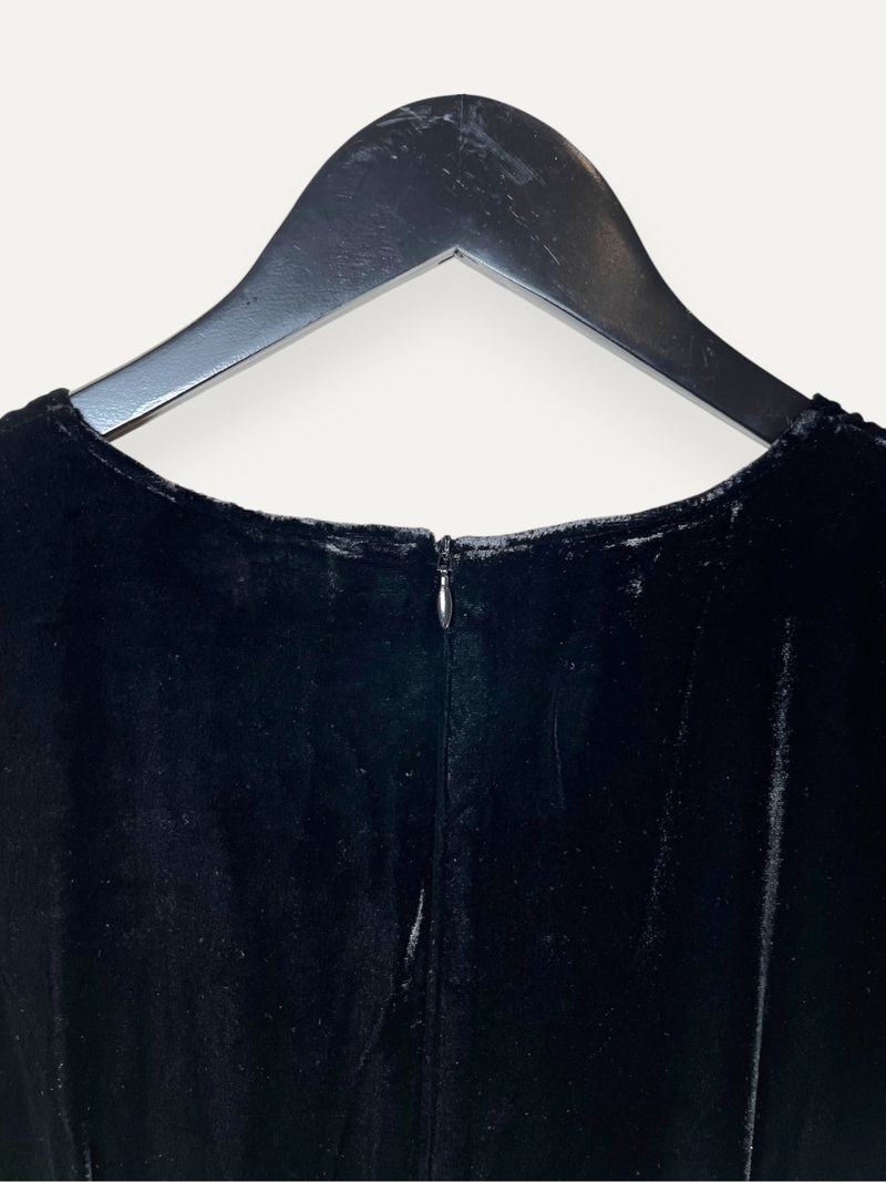 Ajka Cut Out Black Midi Dress