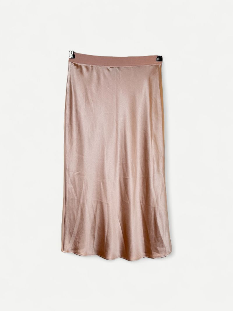 Blush Silk Skirt