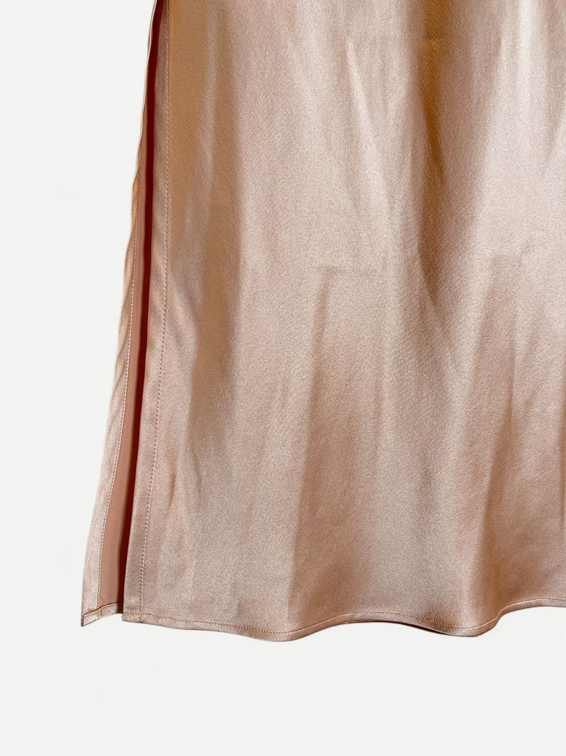 Blush Silk Skirt