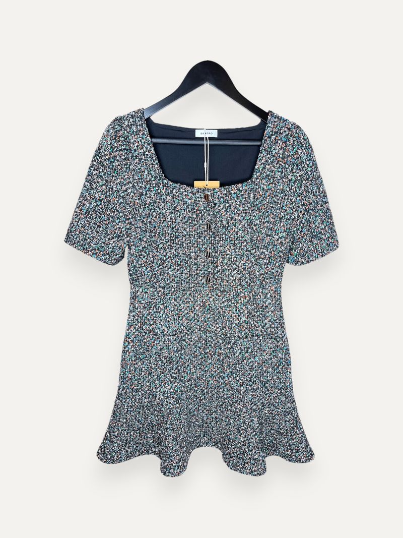 Tweed Lolita Knee Length Dress