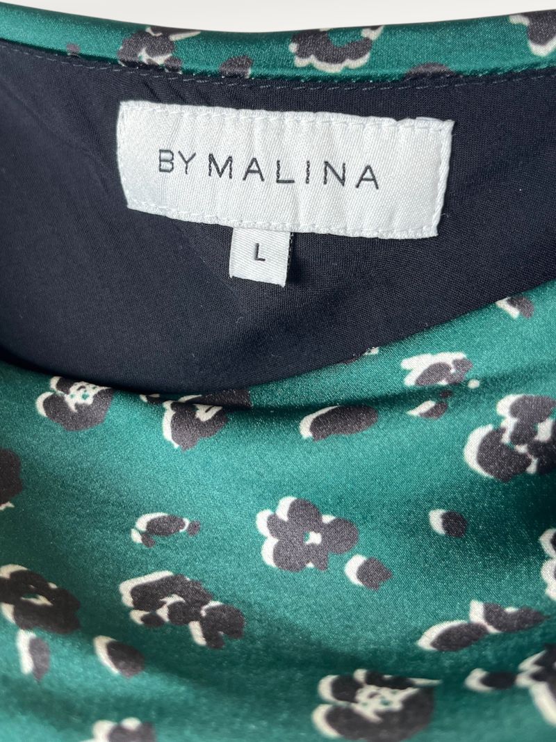 Green Animal Print Off-Shoulder Dress