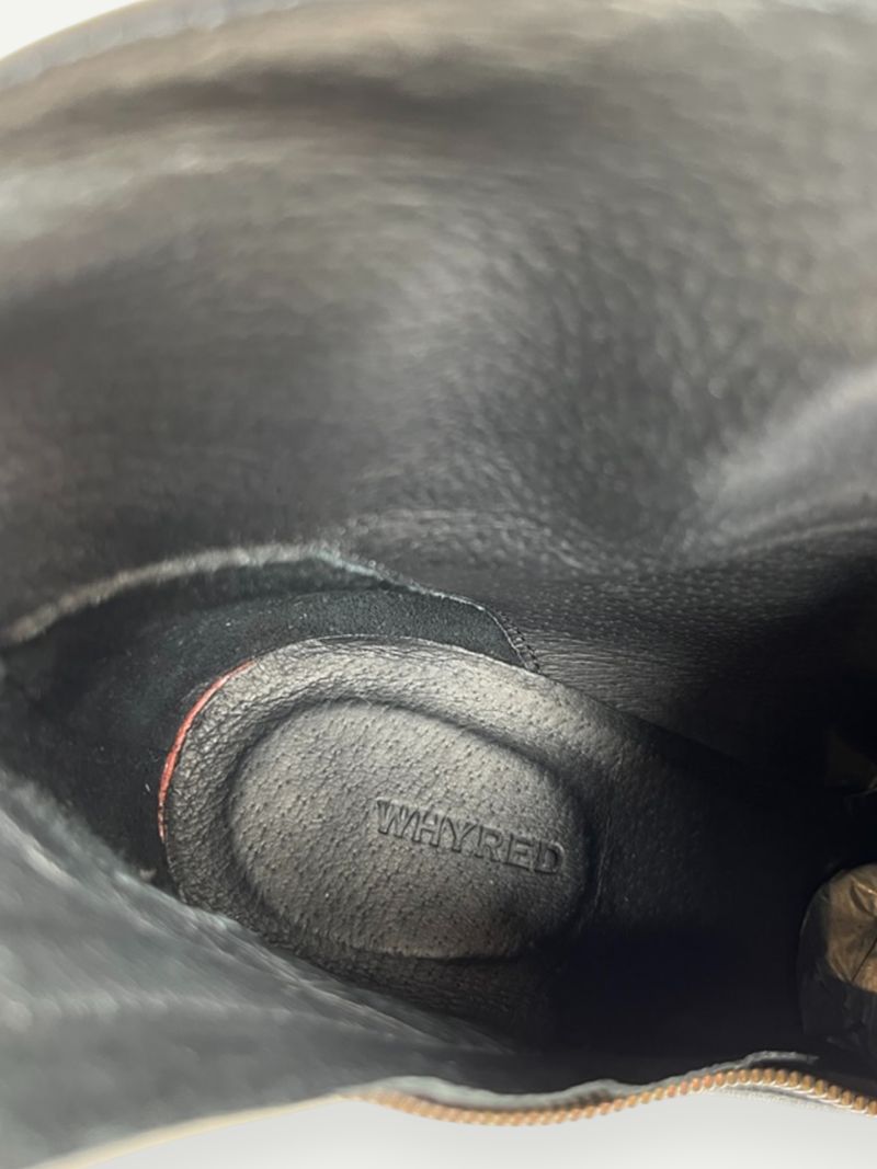 Black Zip Detail High Heel Boot