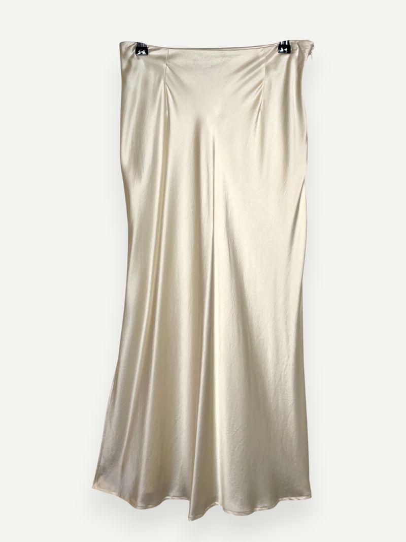 Cream Midi Skirt