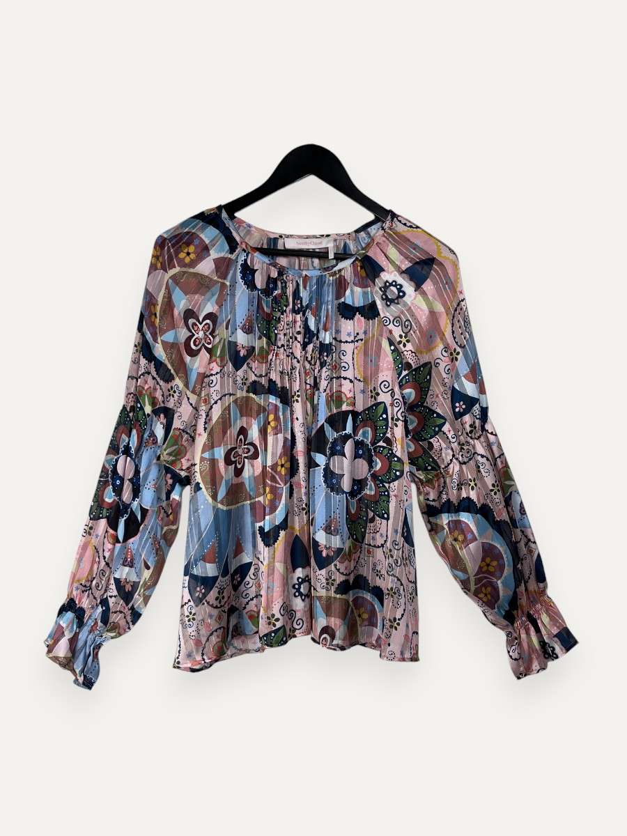 Multi-colored Long Sleeve Top