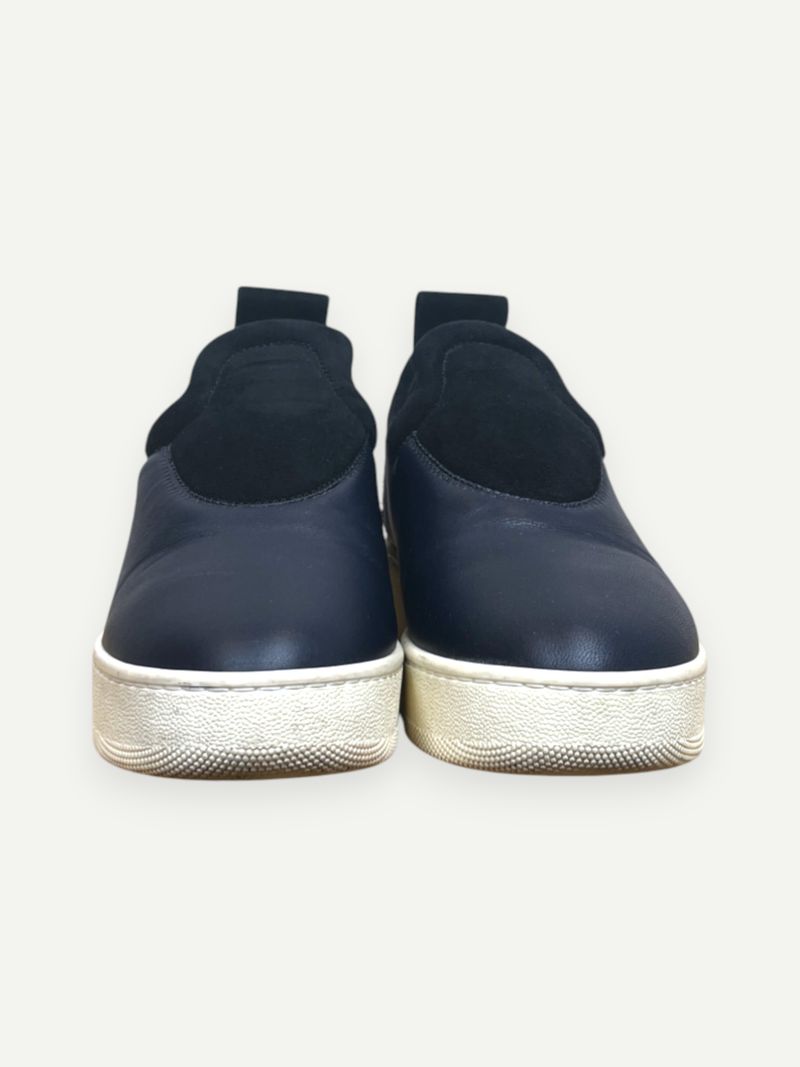 Dark Blue Low Top Sneakers