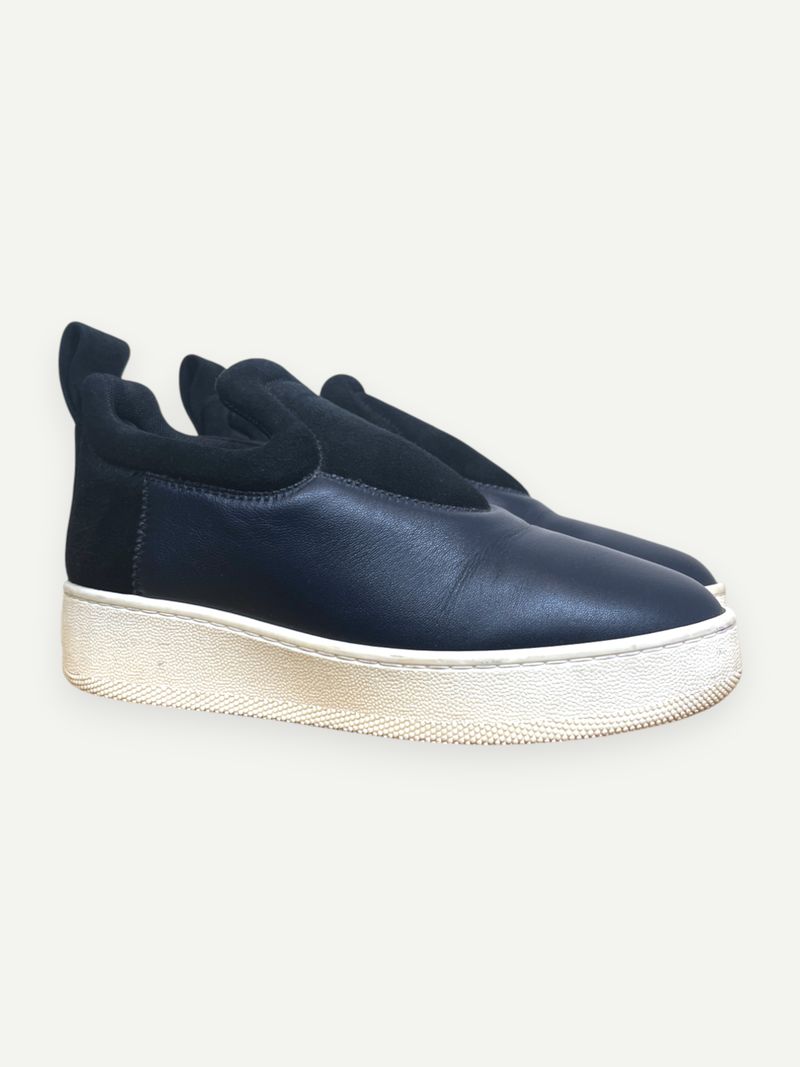Dark Blue Low Top Sneakers