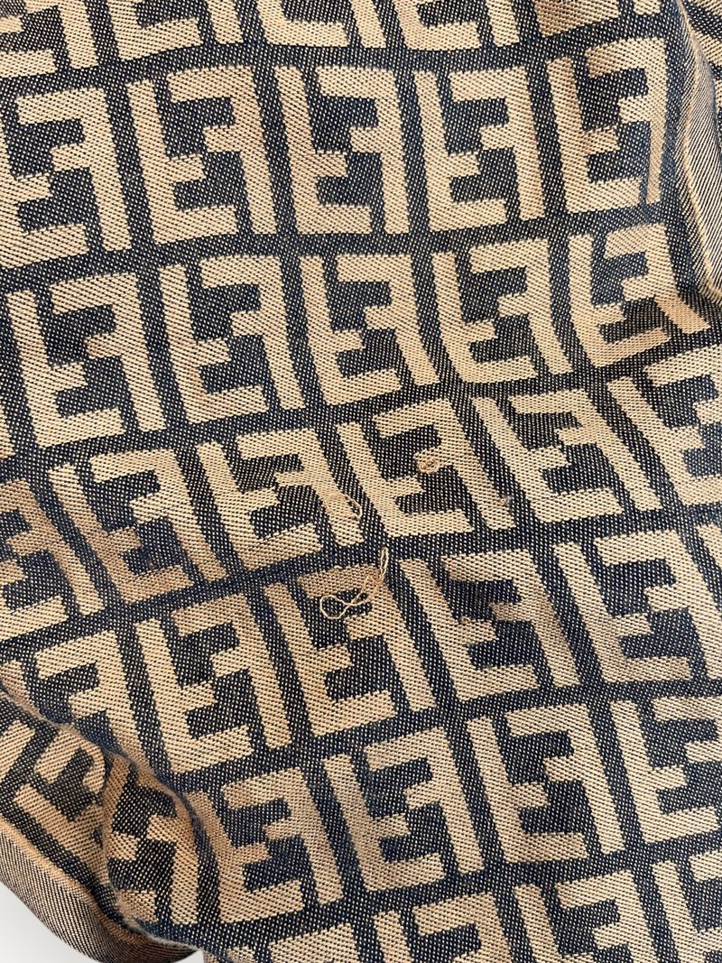 Monogram Brown Wool Scarf