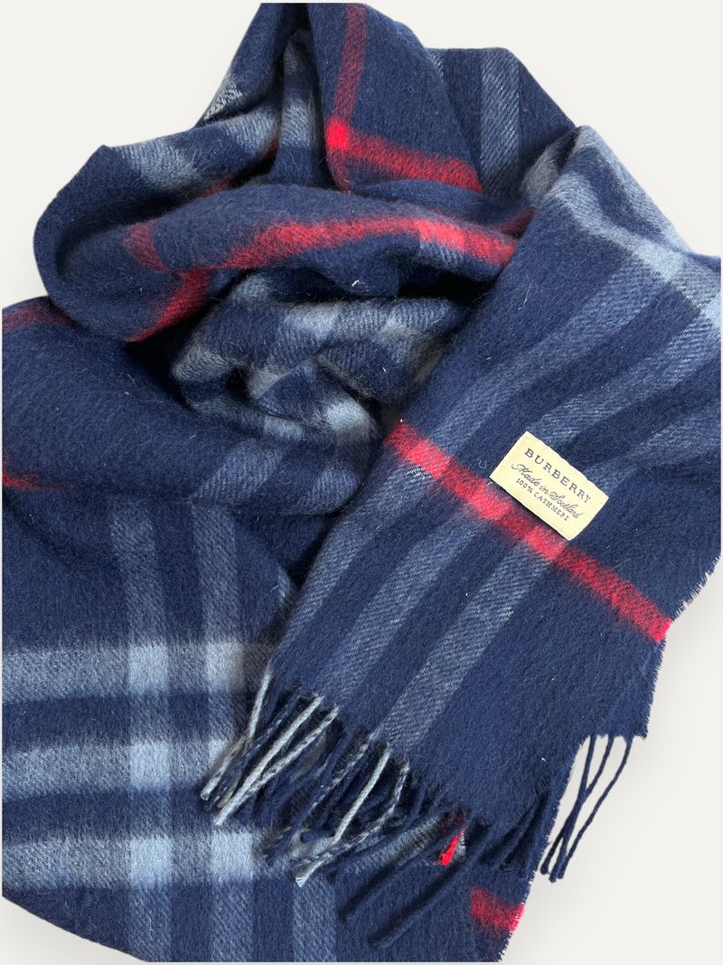 Navy Cashmere Scarf