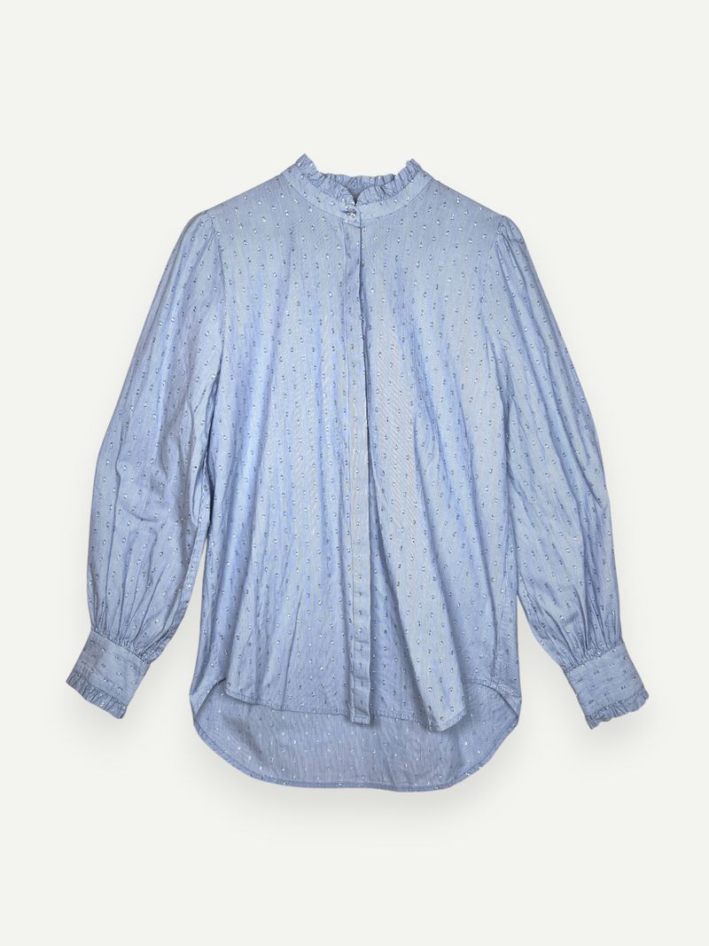Light Blue Long Sleeve With Glitter