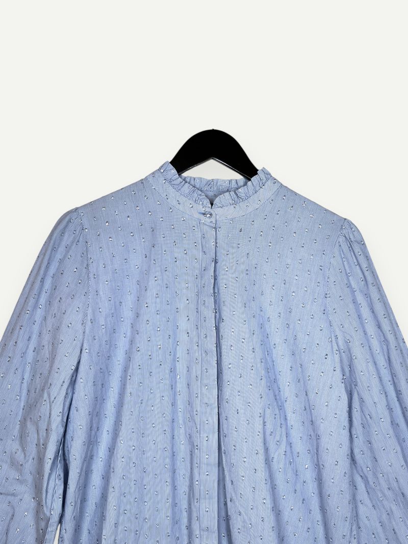 Light Blue Long Sleeve With Glitter