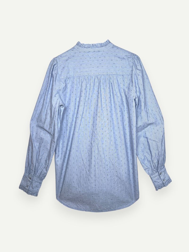 Light Blue Long Sleeve With Glitter