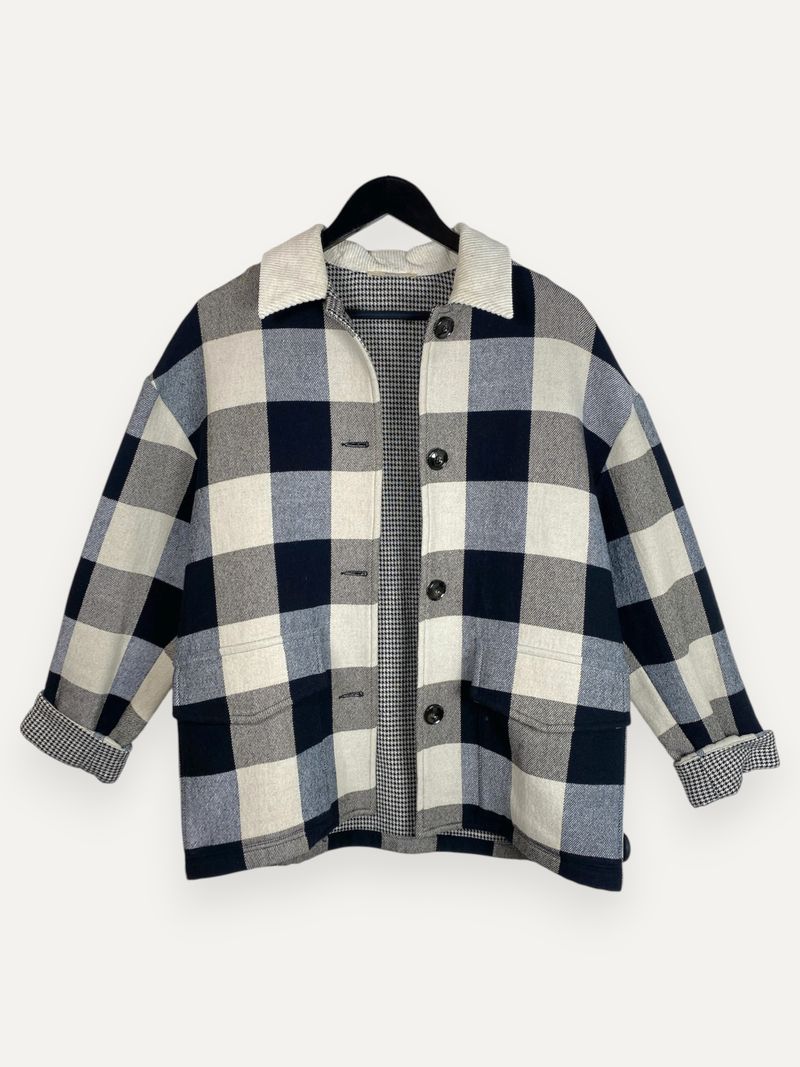 Serpicoq Worker Jacket Black & White Checkered