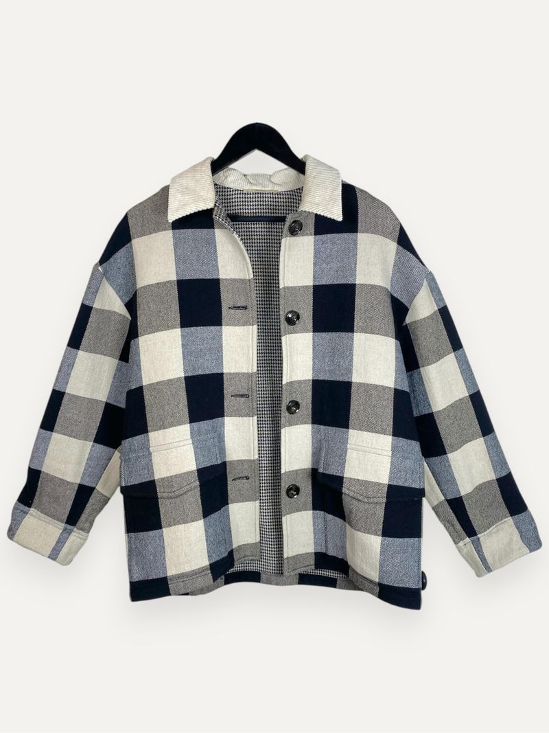 Serpicoq Worker Jacket Black & White Checkered