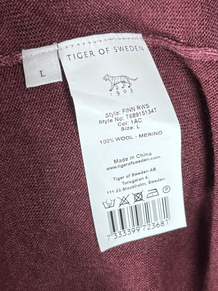 Bordeaux V-Neck Knitwear