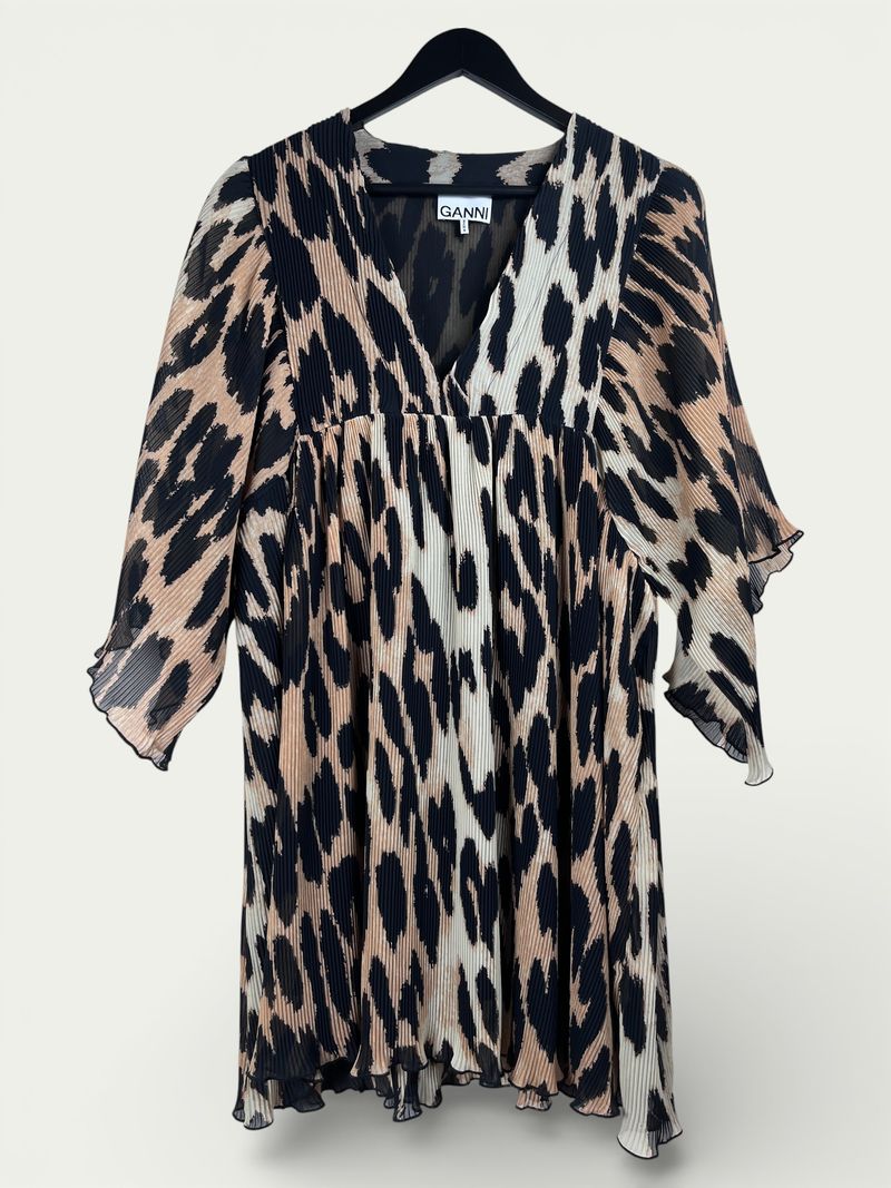 Ganni Animal Print Dress