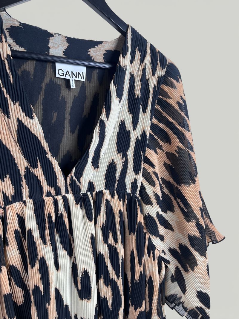 Ganni Animal Print Dress