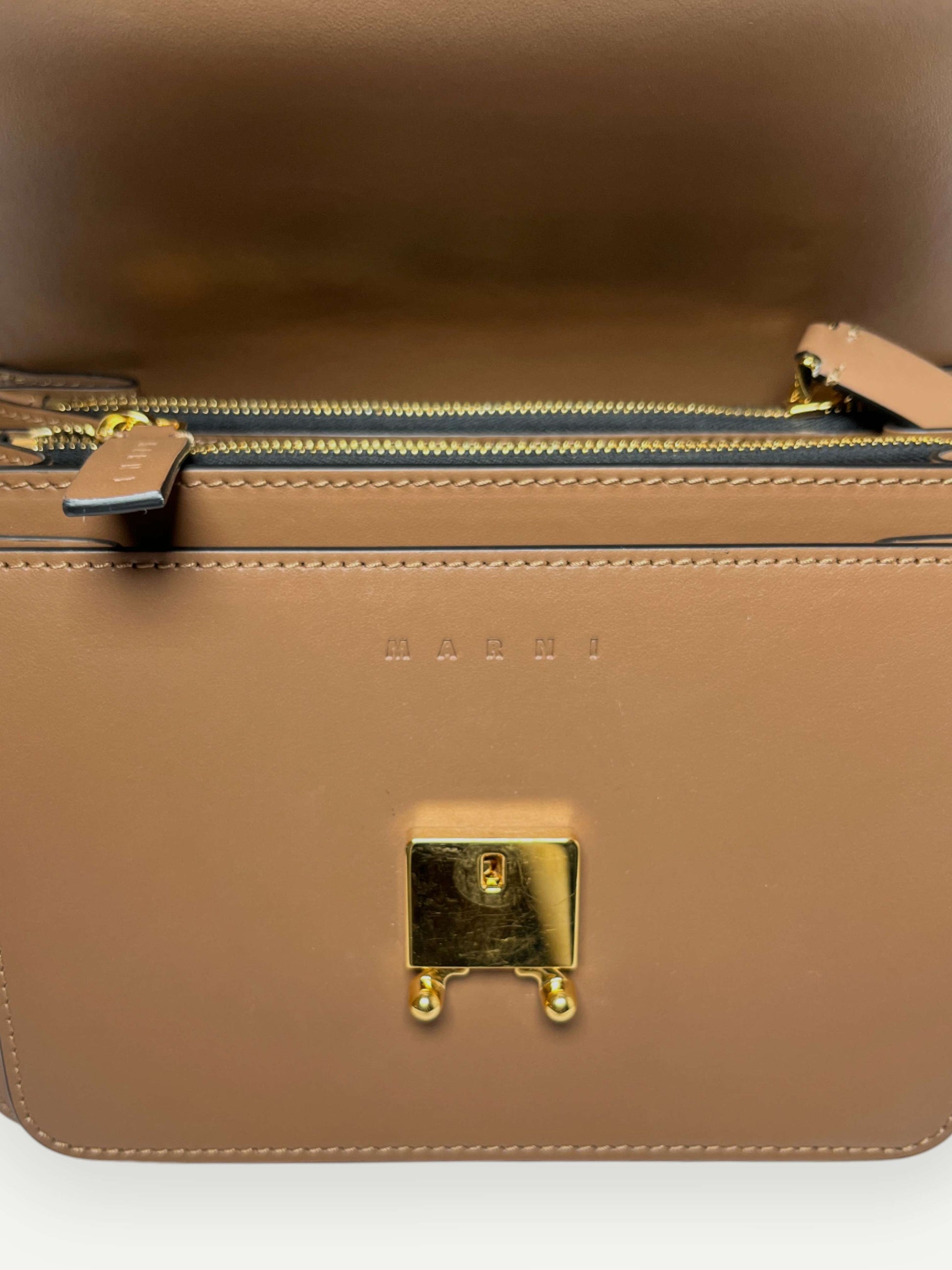 Brown Medium Trunk Bag