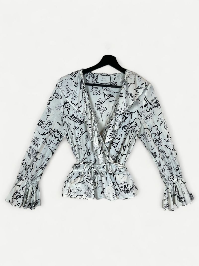 Patterned Cotton Blouse