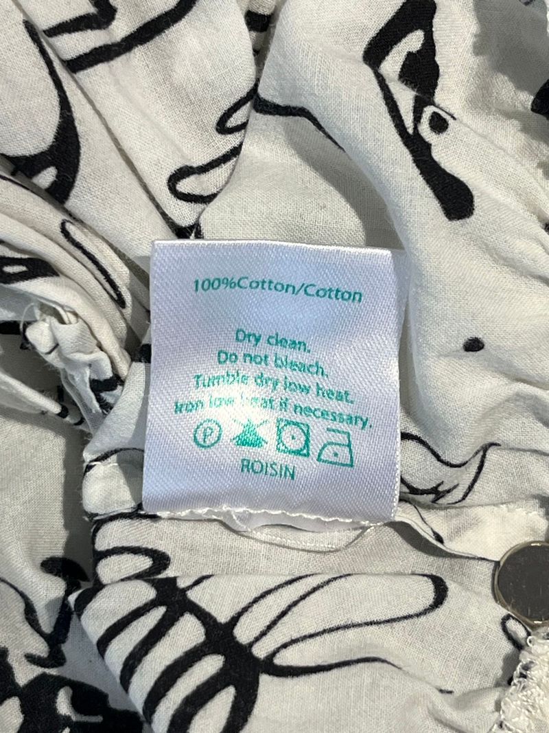 Patterned Cotton Blouse