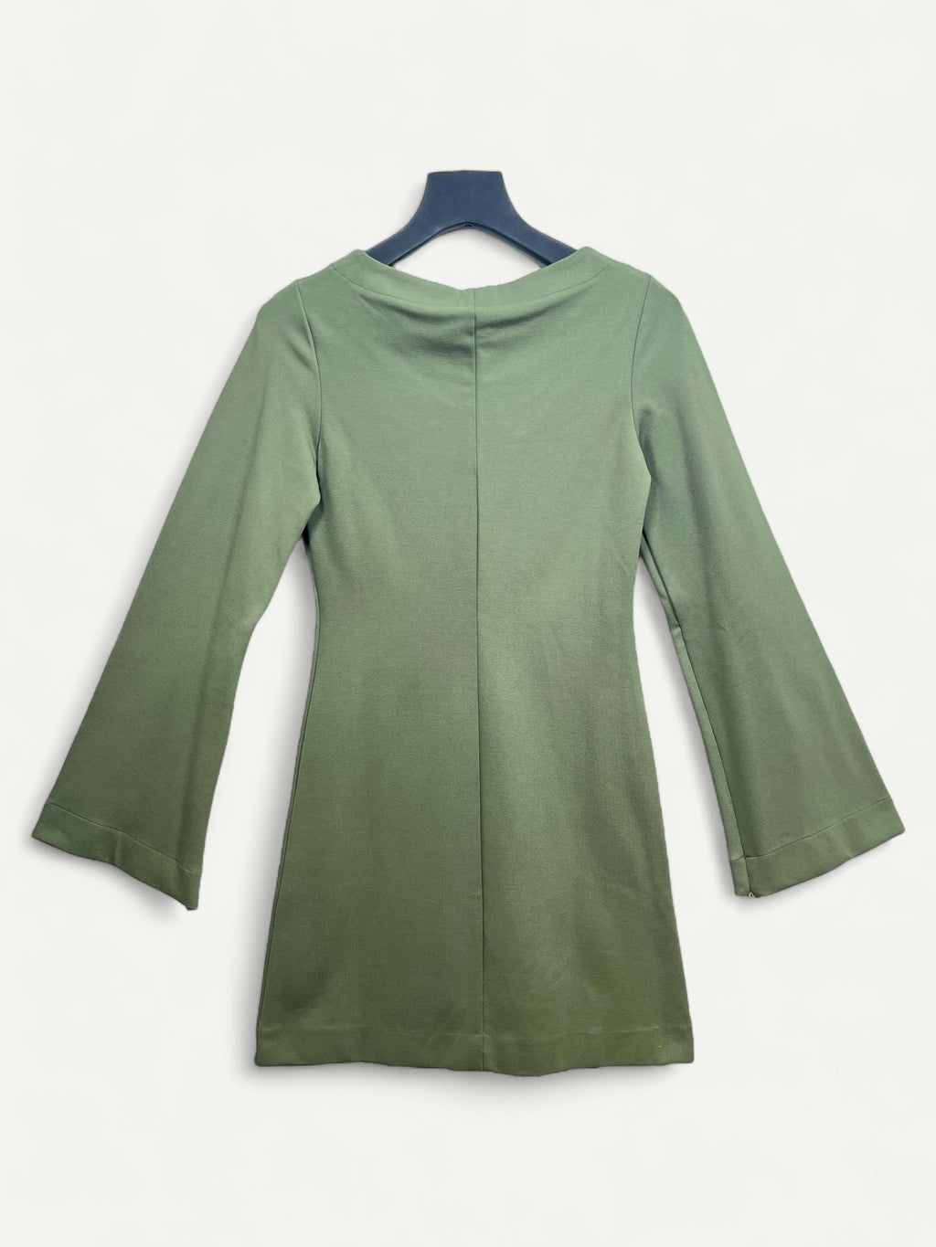 Army Green Knee Length Dress