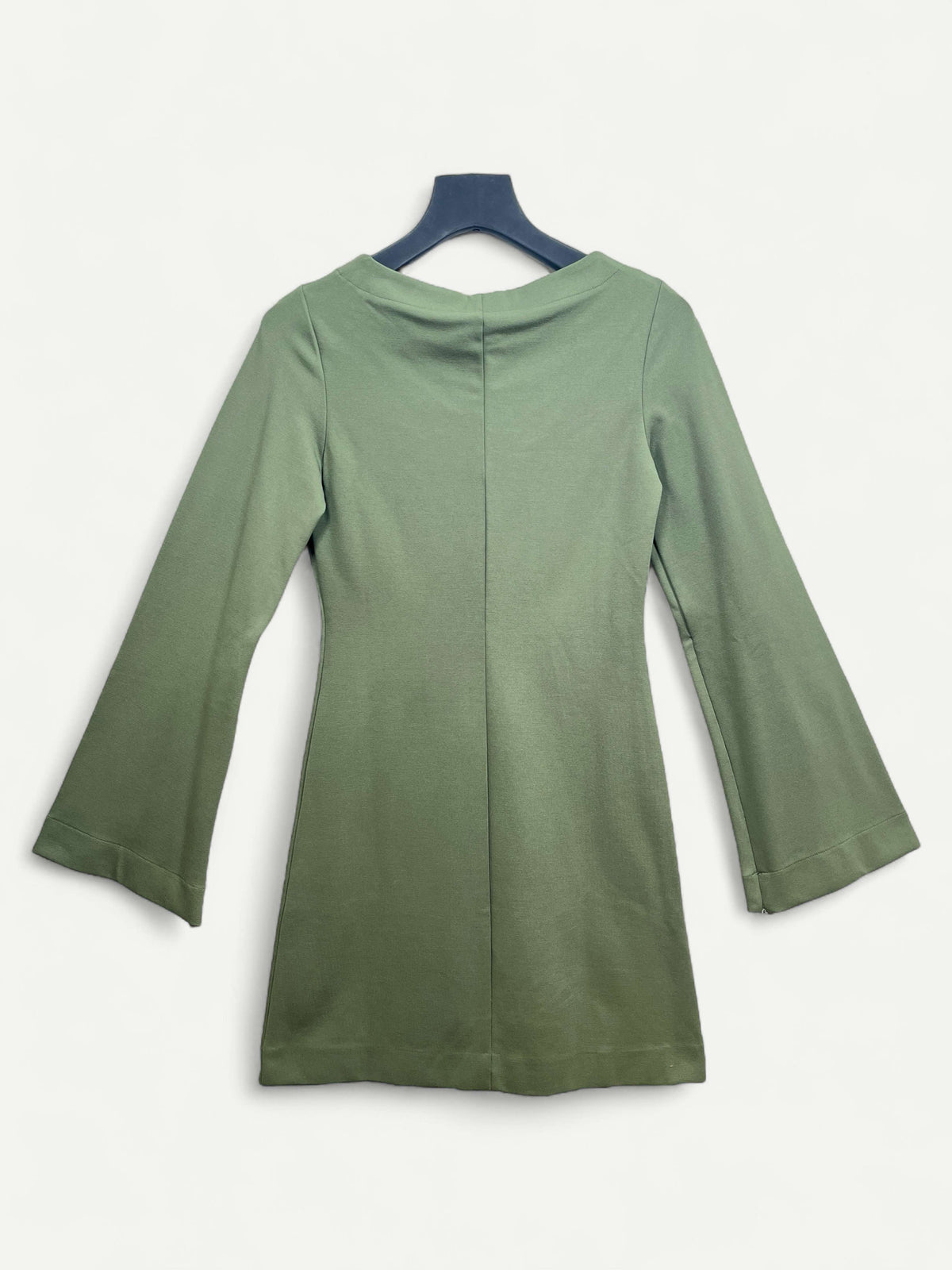 Army Green Knee Length Dress