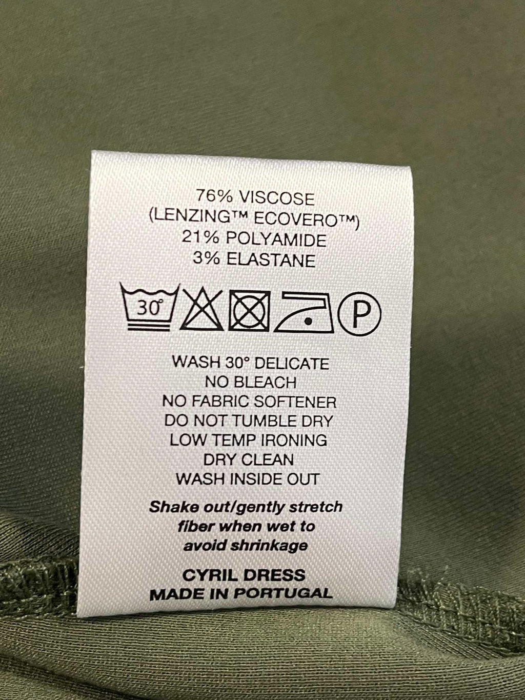 Army Green Knee Length Dress