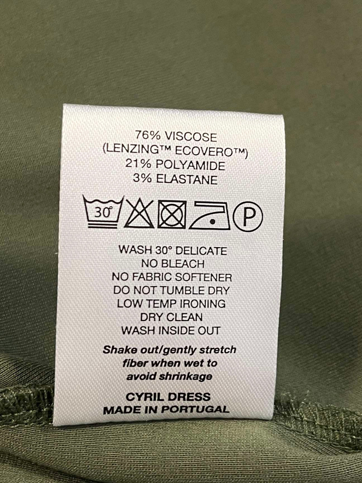 Army Green Knee Length Dress