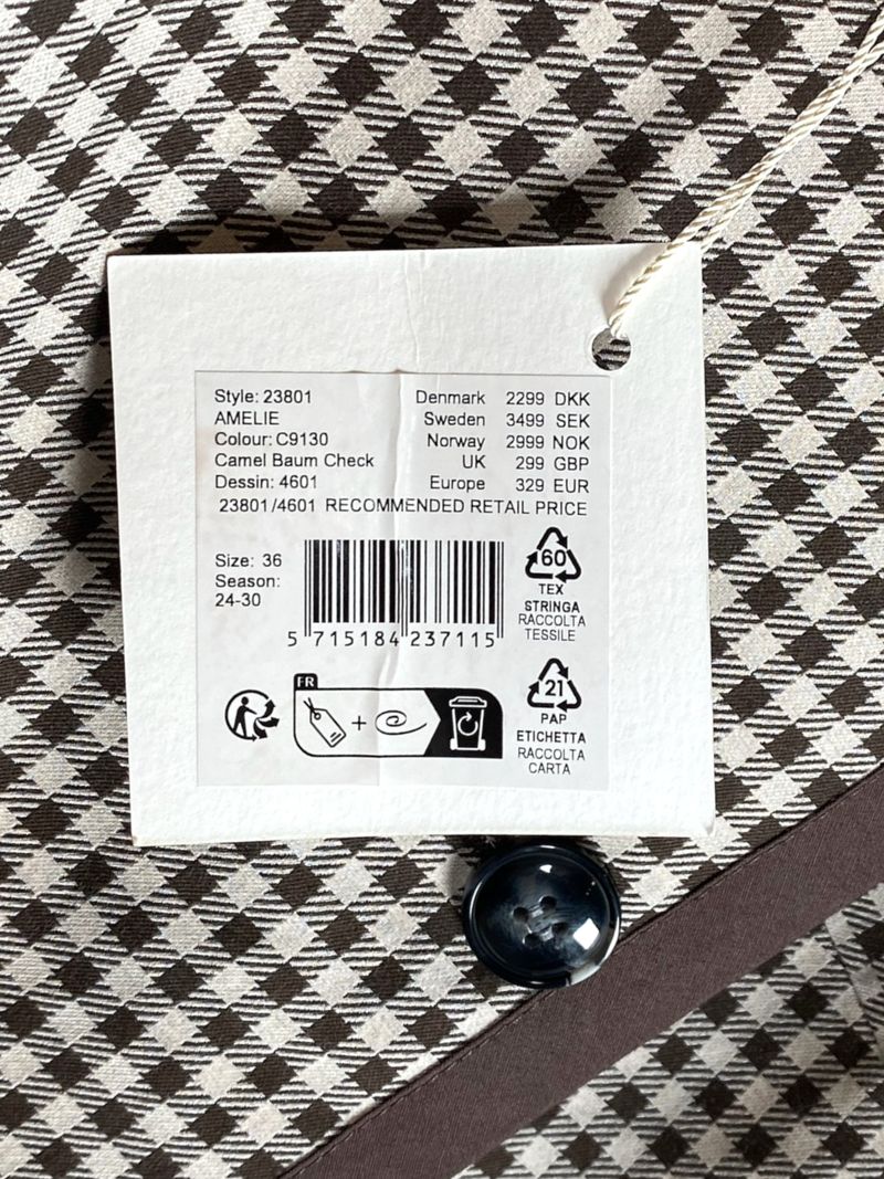 Amelie Asymmetrical Checkered Mini Dress