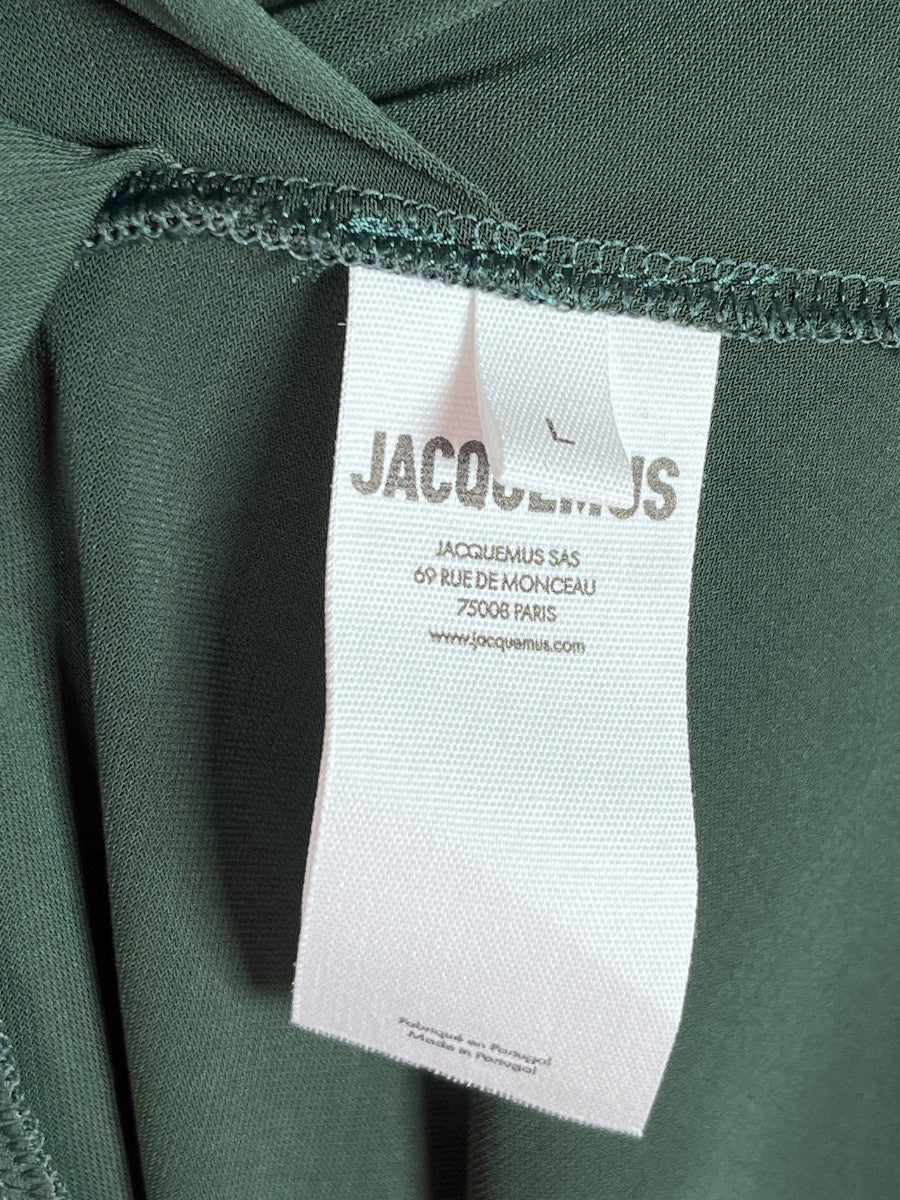 Asymmetrical Dark Green Knee Length Dress