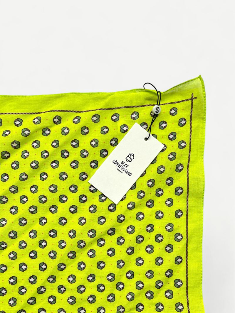 Limefärgad bomullshalsduk