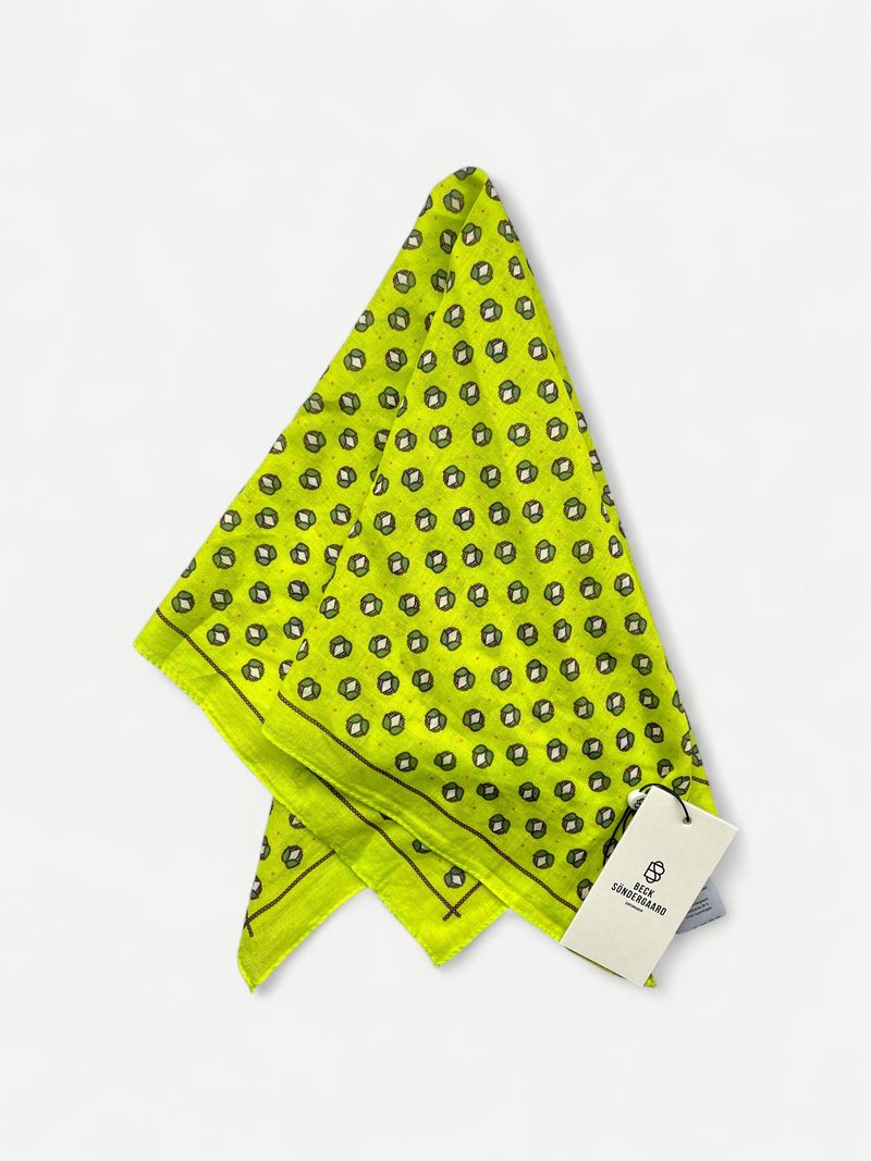 Limefärgad bomullshalsduk