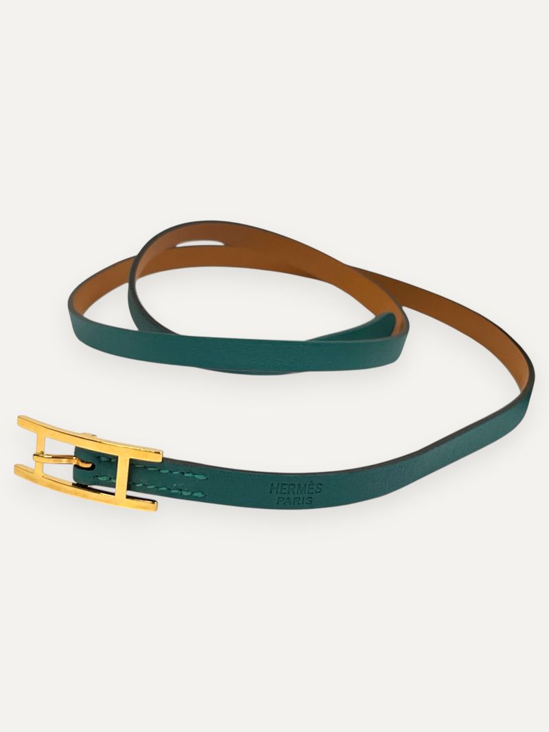 Be Hapi Double Tour Wrap Bracelet Petrol Blue