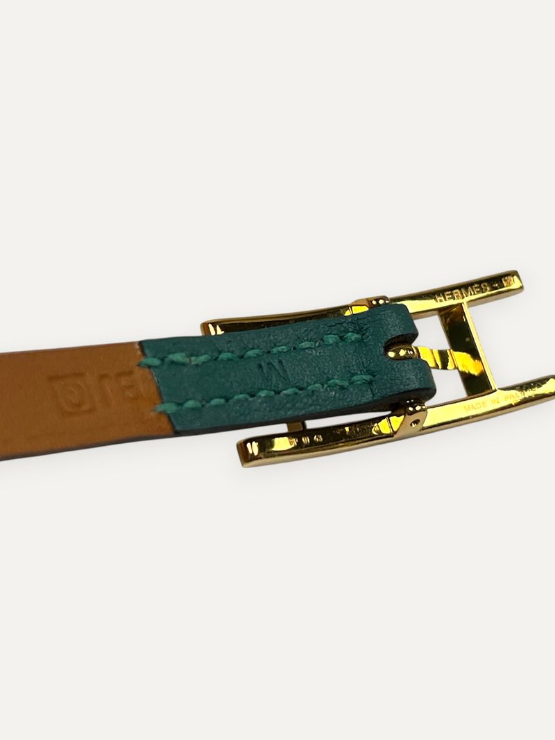 Be Hapi Double Tour Wrap Bracelet Petrol Blue