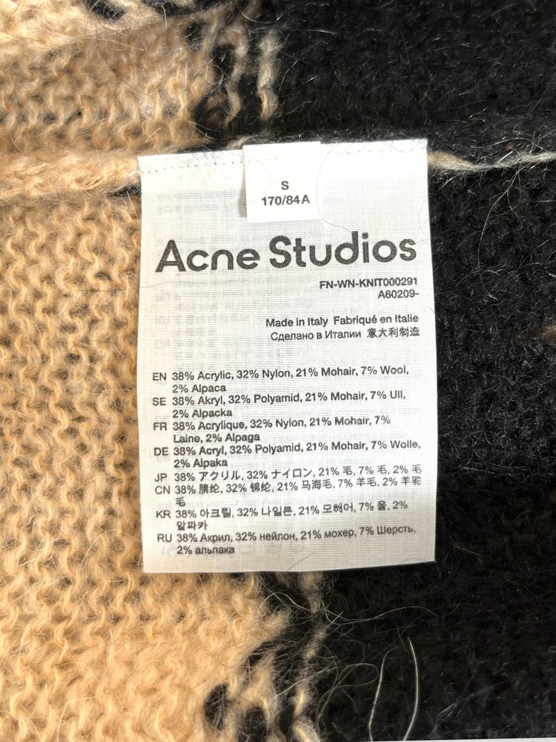 Black & Beige Striped Knit