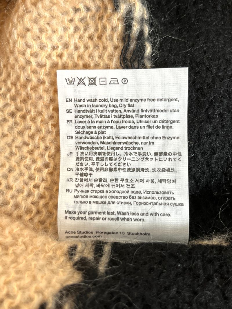 Black & Beige Striped Knit