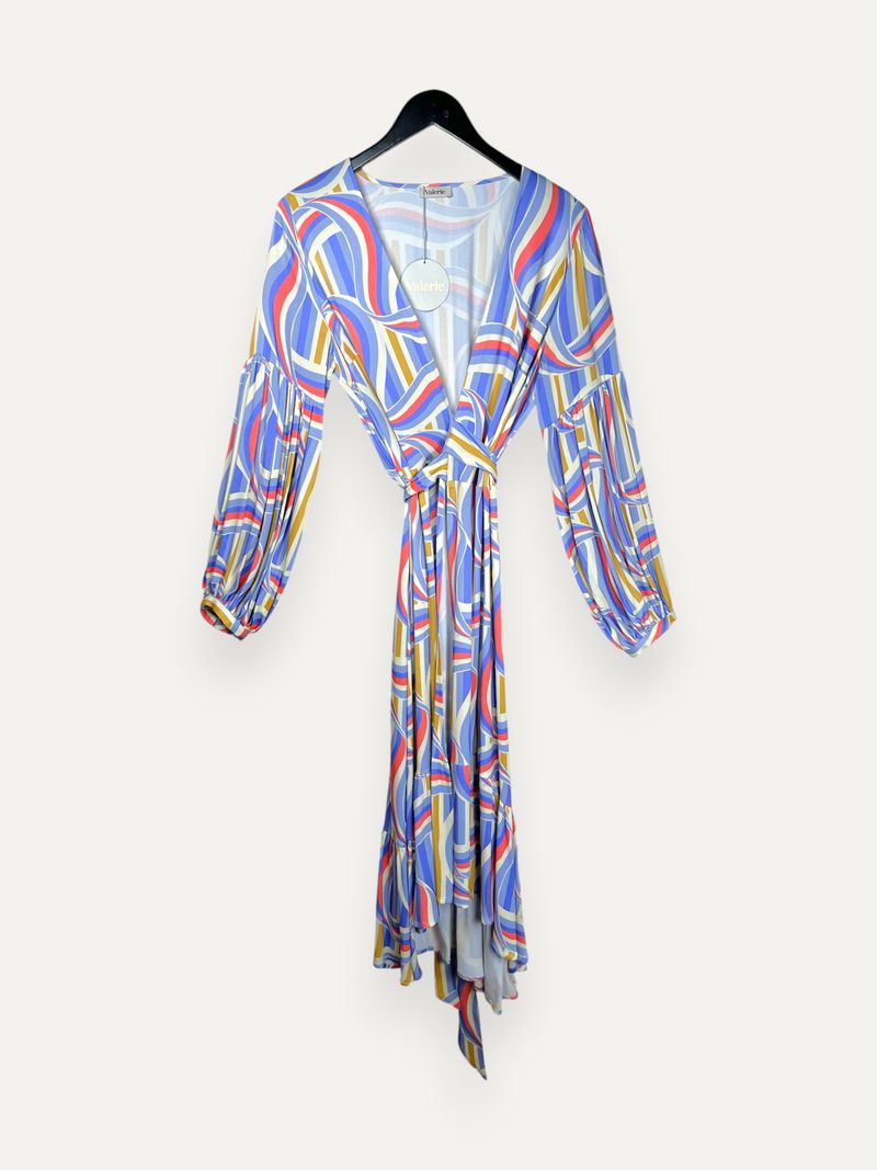 Multicolored Wrap Dress