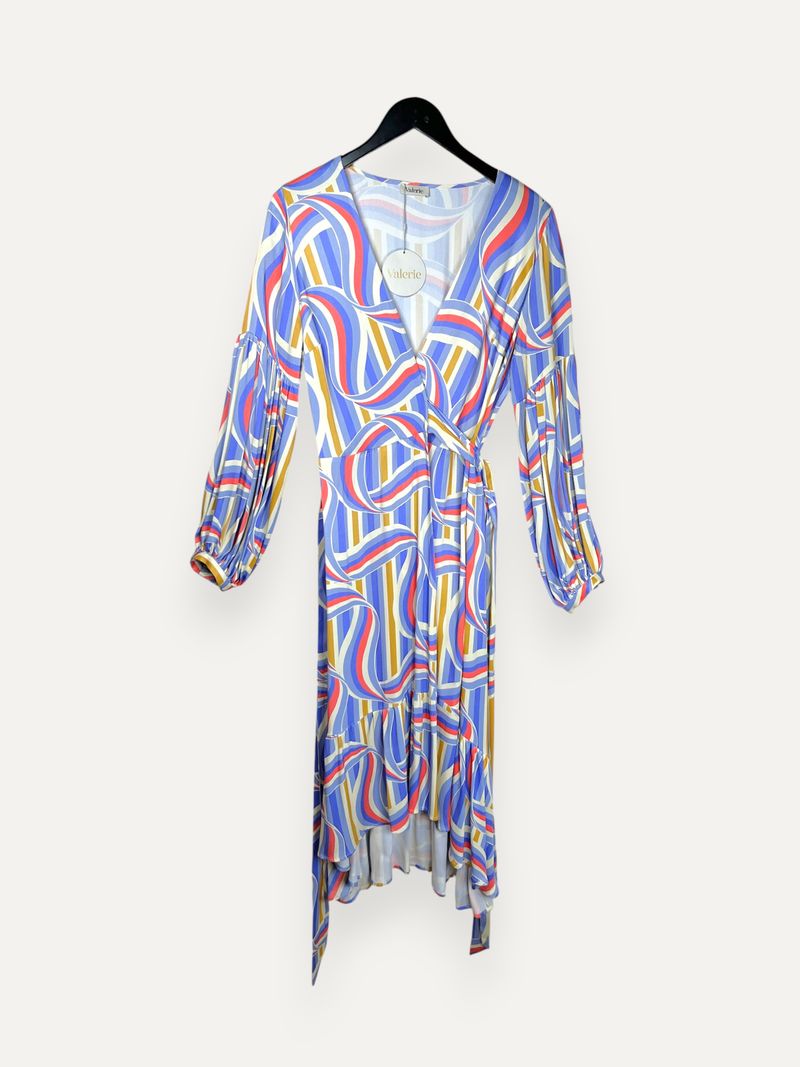 Multicolored Wrap Dress